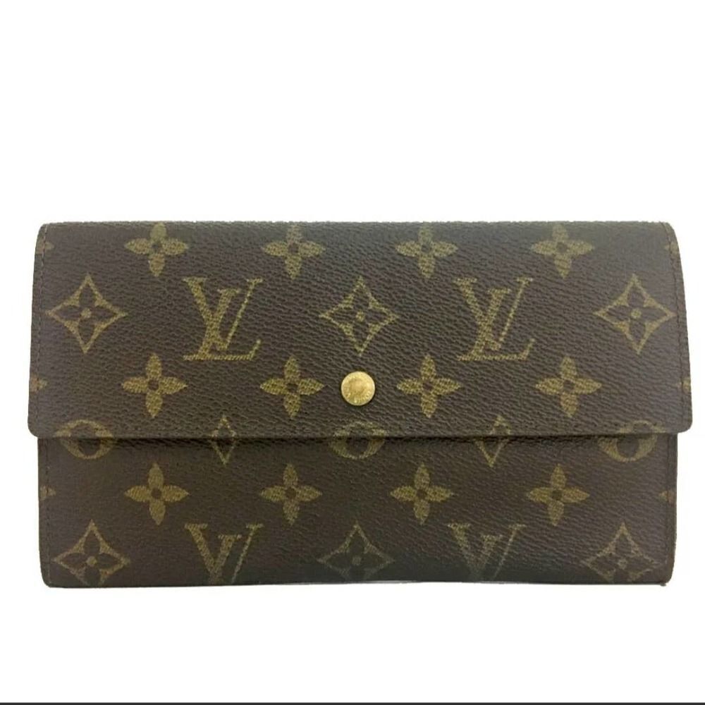 Authentic Louis Vuitton Monogram Porte Trifold Wallet /M10971